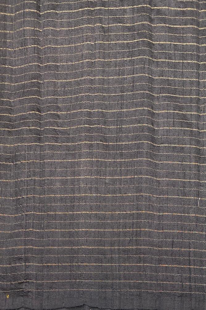 Beige Tissue Organza Silk Saree With Aari Work, With Unstiched Blouse