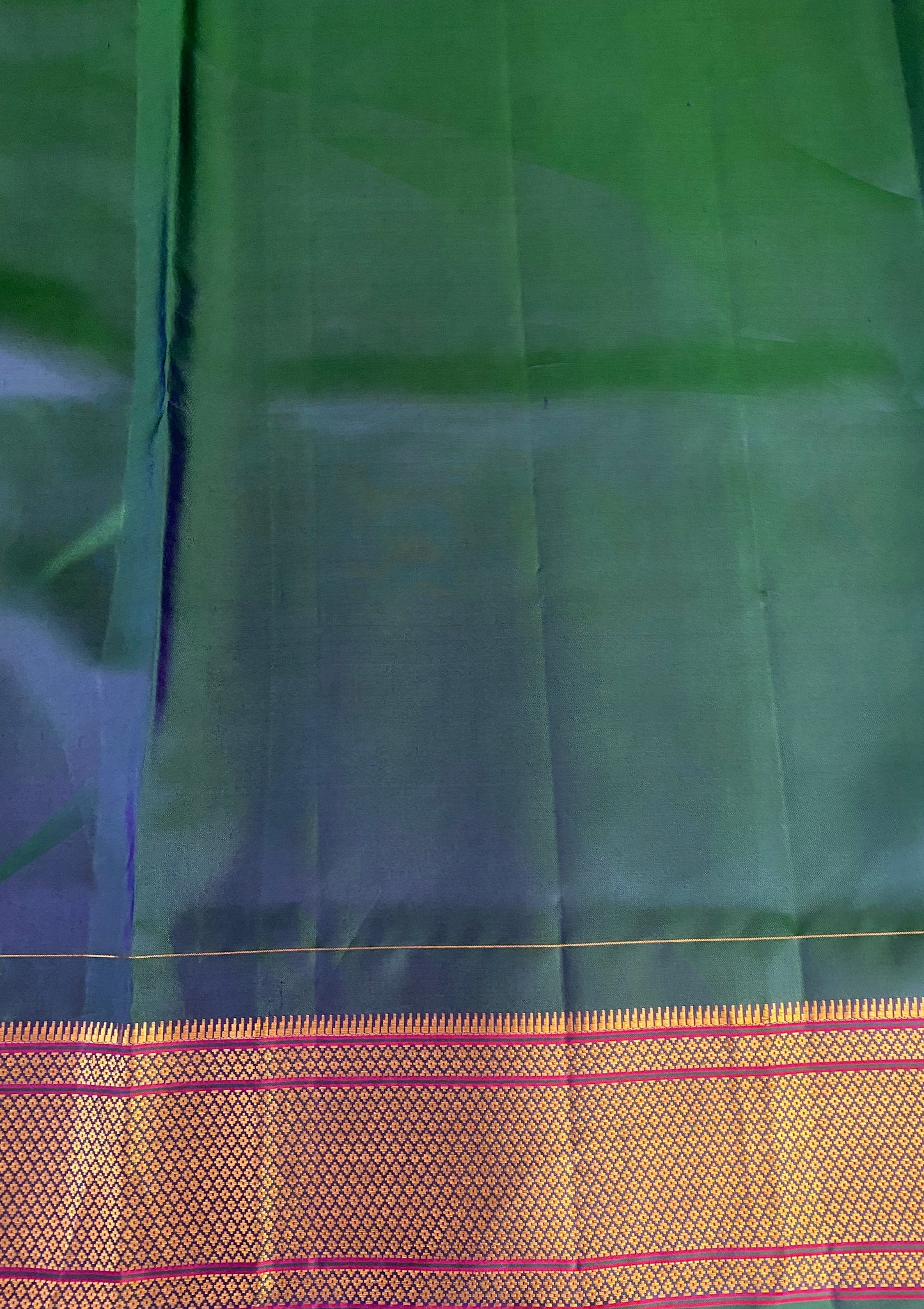 Lavender Paithani Silk Saree, Multi Colour Weaving, With Unstiched Blouse