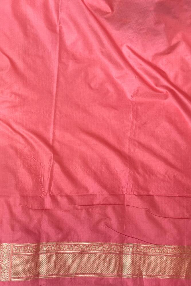 Grey & Multi Banarasi Silk Saree With Patola Concept, With Unstiched Blouse