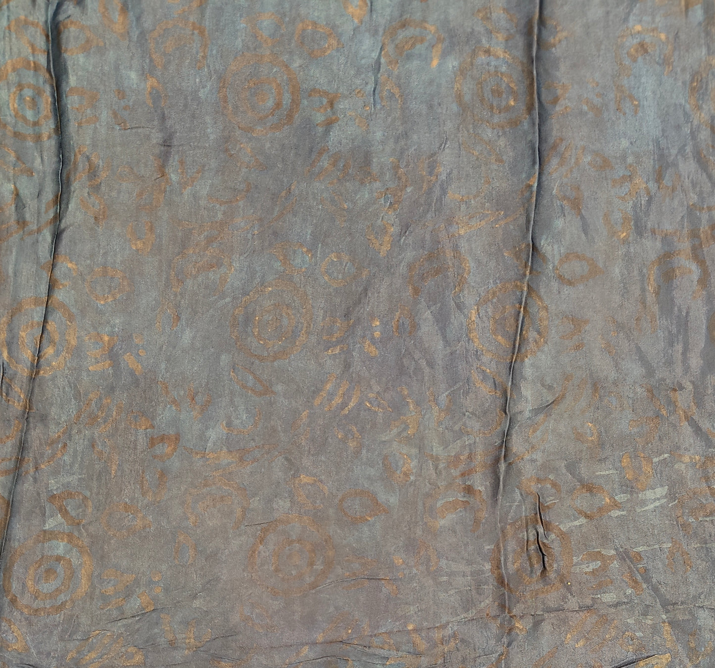 Multi Pure Modal Silk Ajrakh Printed Saree With Unstich Blouse