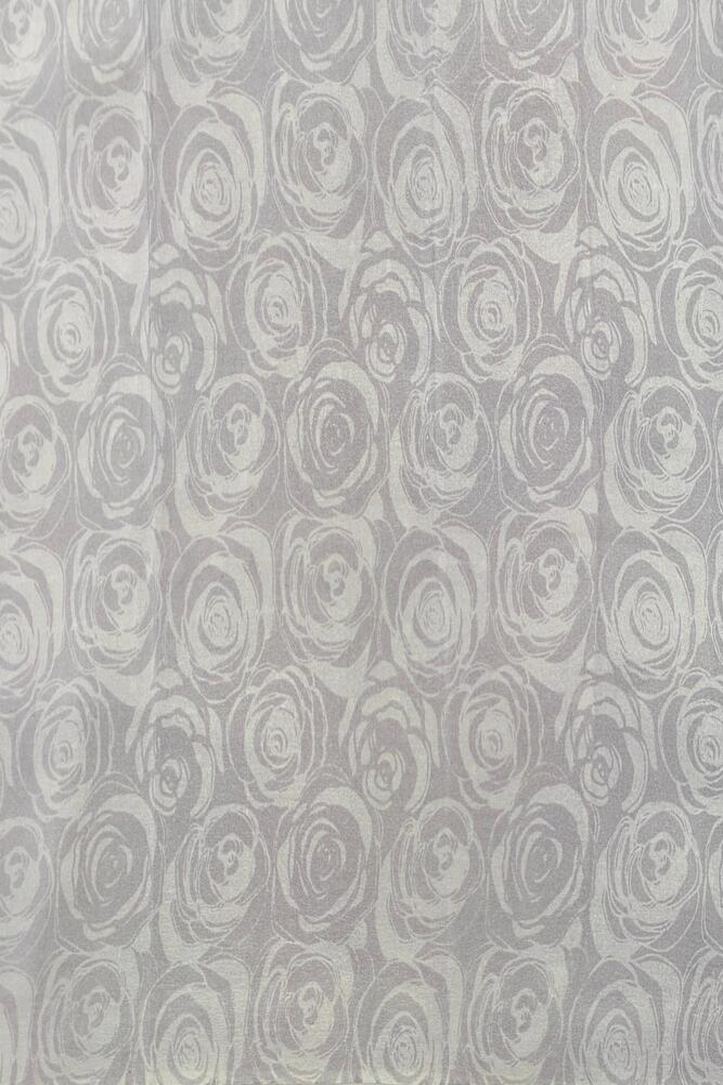 Grey Floral Printed Chiffon Saree, With Unstiched Blouse Piece