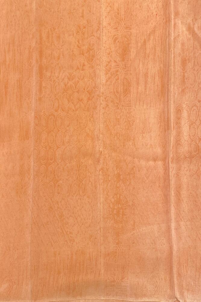 Light Copper Mauve Floral Printed Chiffon Saree, With Unstiched Blouse Piece