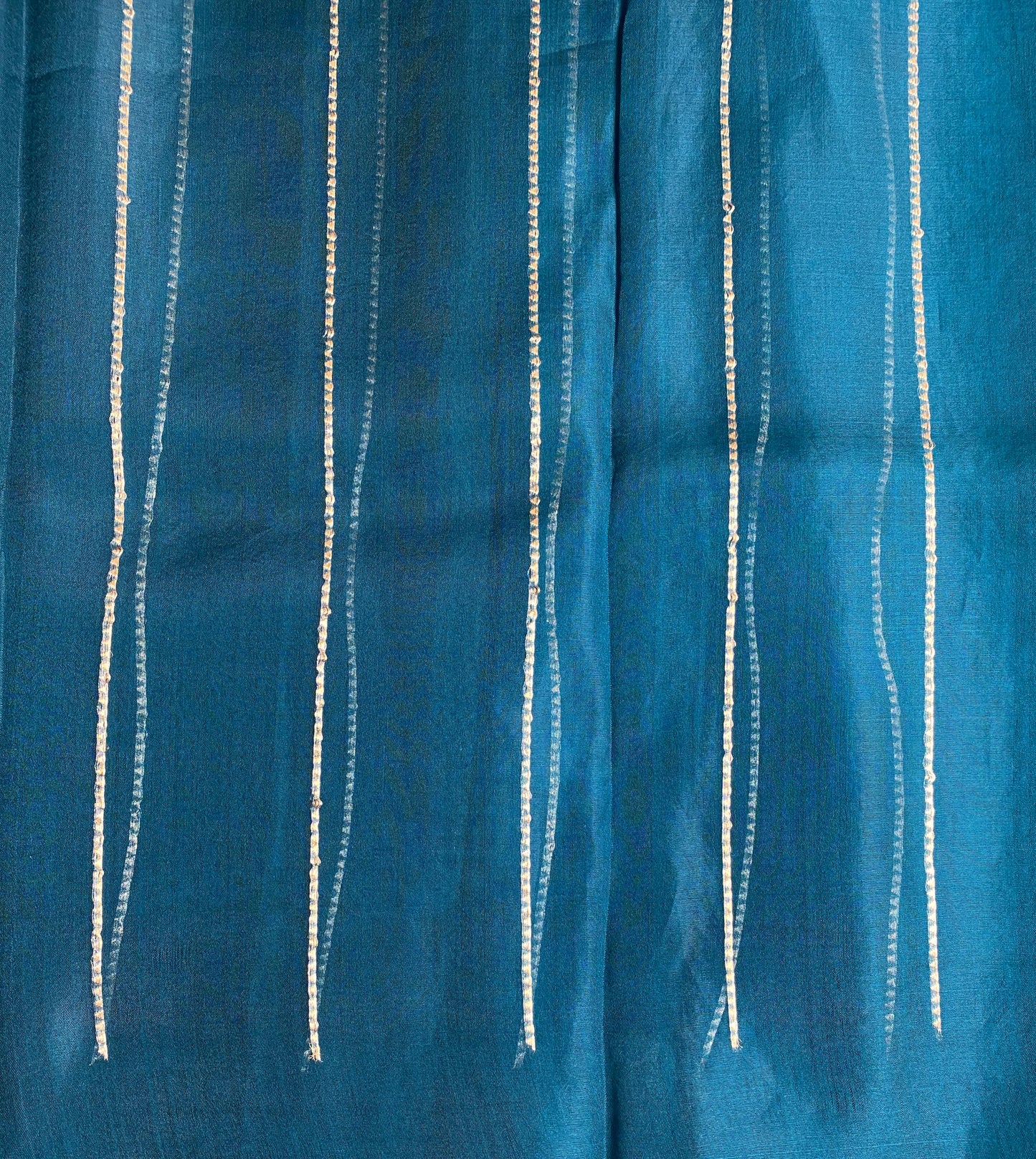 Royal Blue Kora Banarasi Silk Saree, With Unstiched Blouse