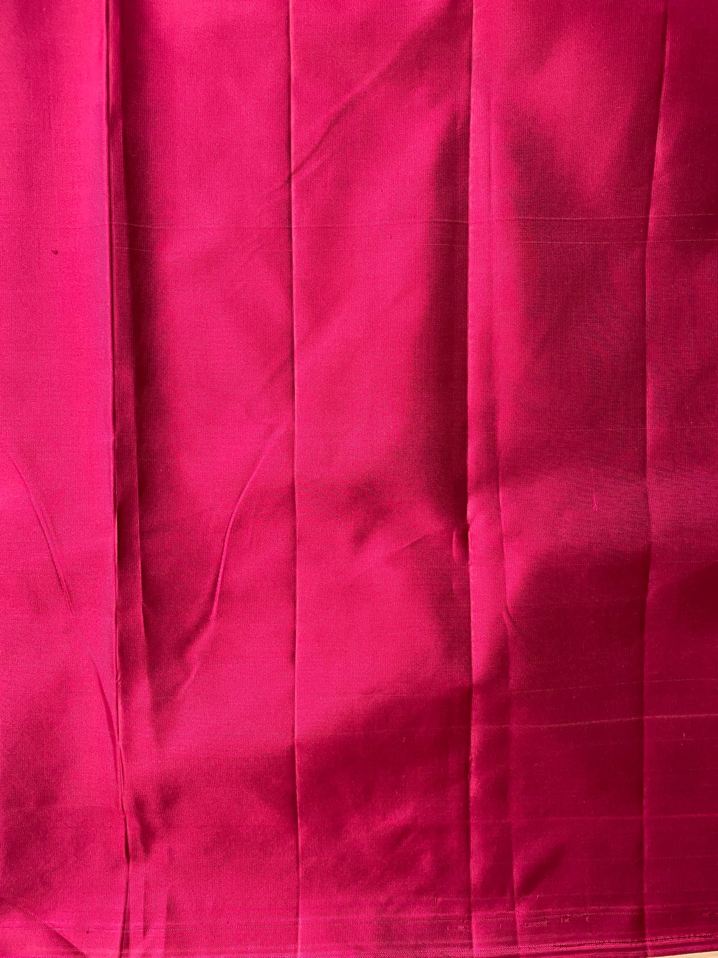 Magenta Pure Kanjeevaram Silk Saree, With Unstiched Blouse