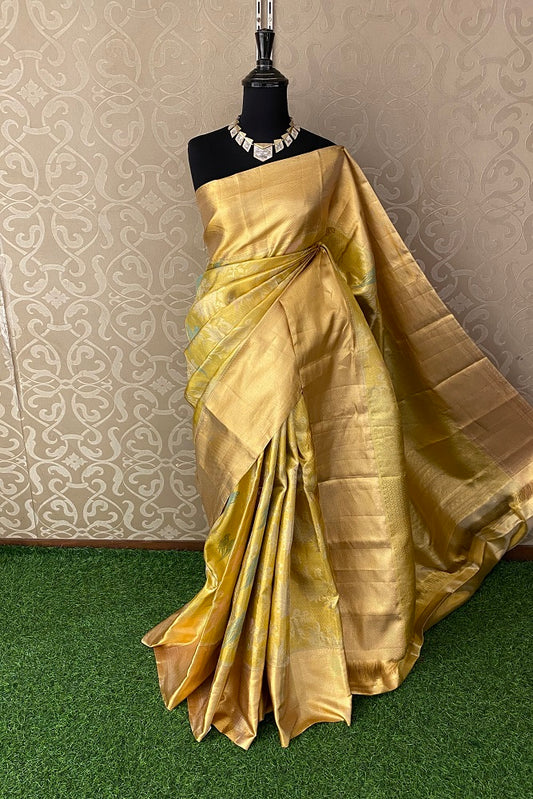 Gold Tissue Kanjeevaram Silk Saree