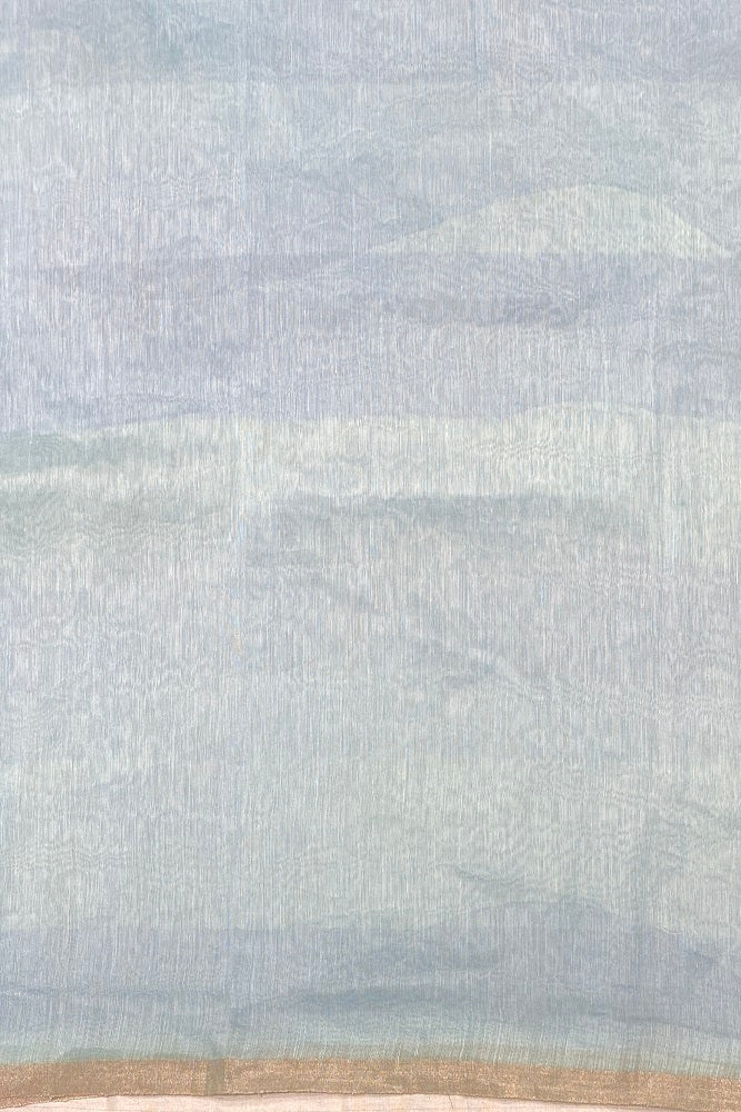 Multi Colour Floral Printed Linen Silk Embroidery Saree, With Unstiched Blouse