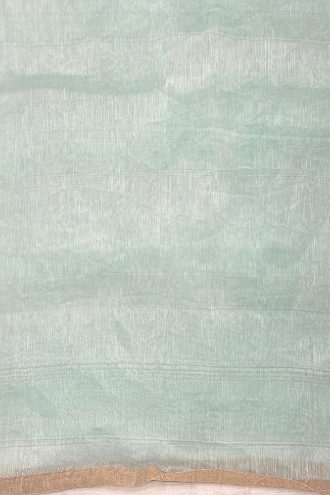 Multi Colour Floral Printed Linen Silk Embroidery Saree, With Unstiched Blouse