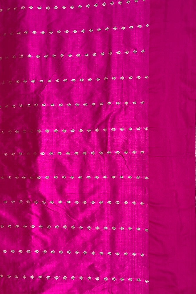 Red Katan Silk Banarasi Hand Weaving Saree With Blouse