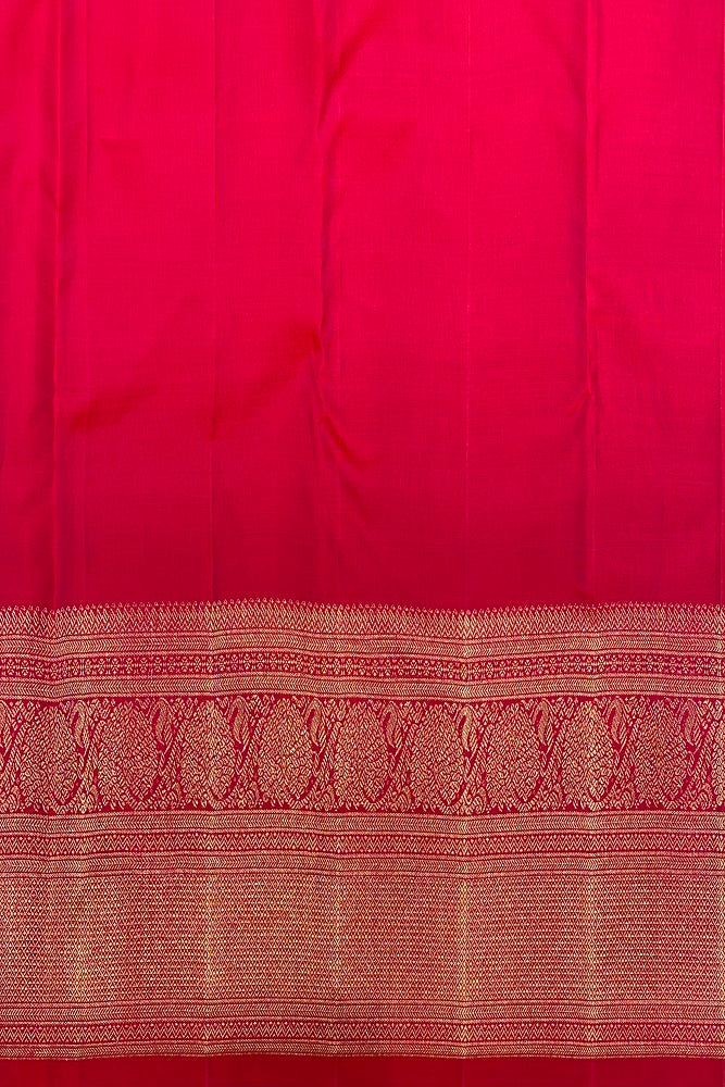 Golden Rani Pure Kanjeevaram Silk Saree, With Unstiched Blouse