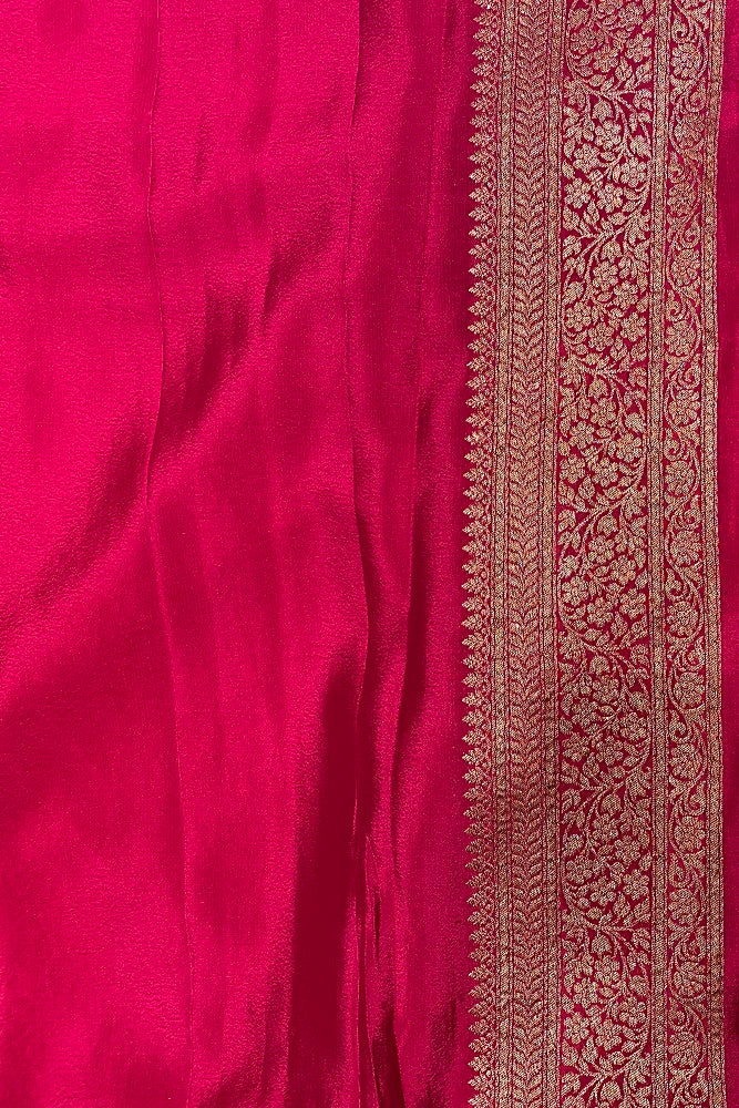 Offwhite Brocket Crepe Silk Party Wear Saree, With Unstitched Blouse