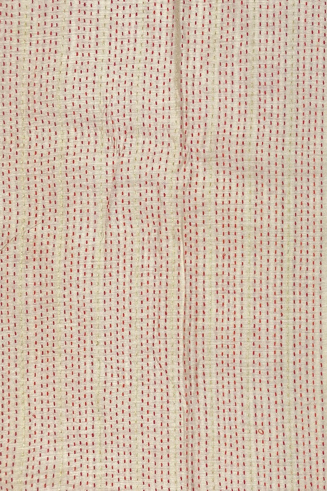 Maroon Munga Banarasi Silk Printed Saree With Resham Work, With Unstiched Blouse