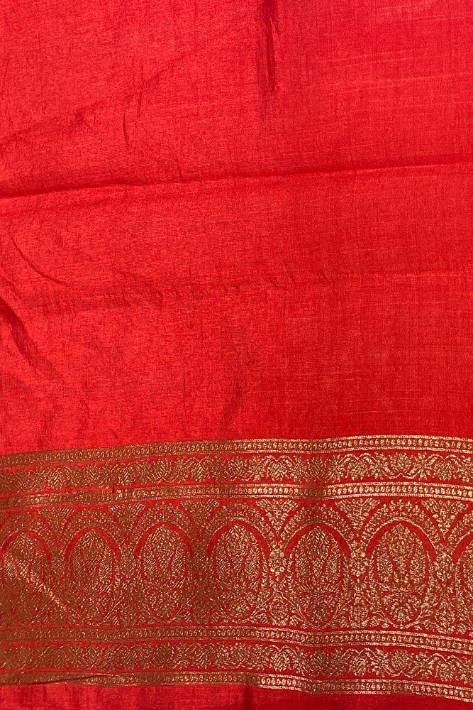 Black Pure Munga Banarasi Silk Saree, Hand Woven Motifs With Unstiched Blouse