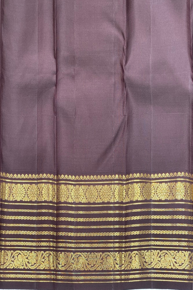 Maroon Pure Kanjeevaram Silk Saree, With Unstiched Blouse
