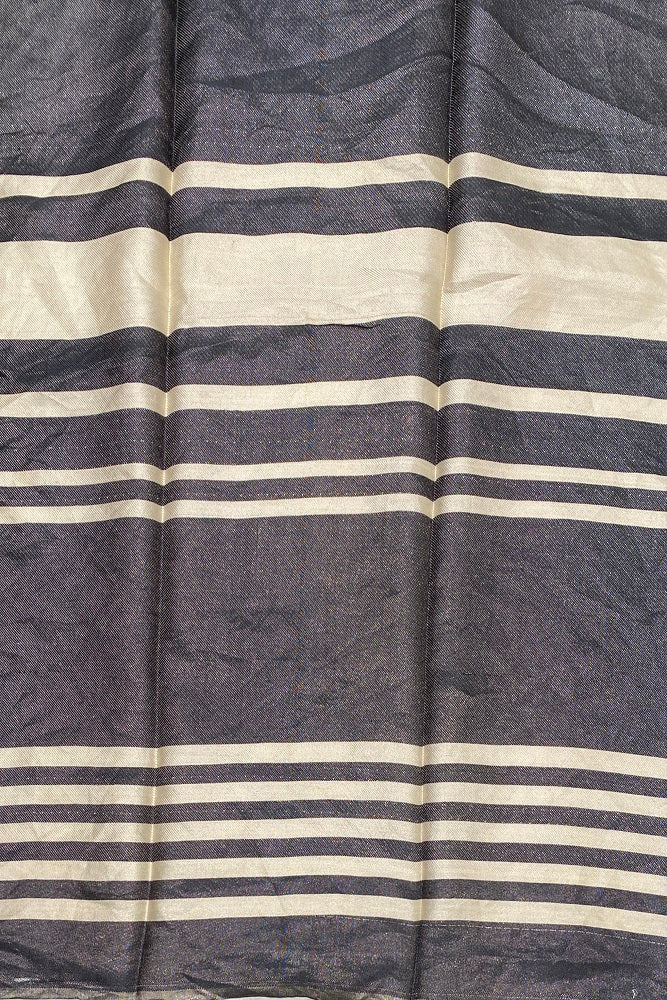 Multi Colour Tissue Banarasi Printed Saree, With Unstiched Blouse