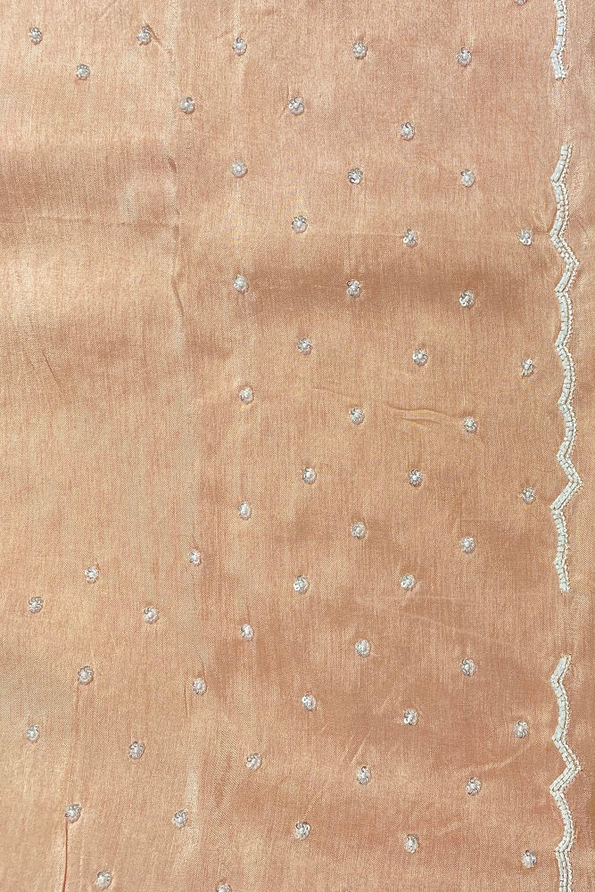 Multi Organza Silk Hand Embroidery Party Wear Saree, With Blouse Piece