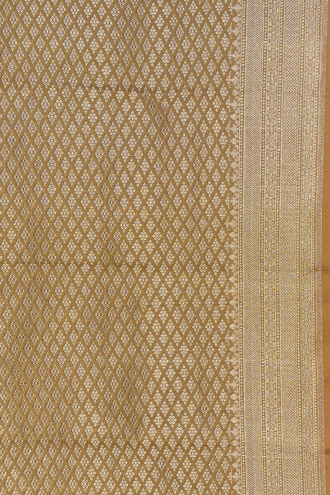 Gold Tissue Banarasi Silk Saree , With Blouse