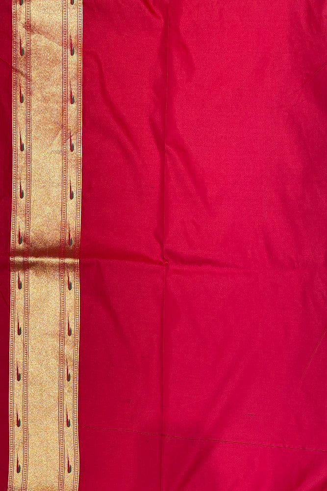 Offwhite Paithani Silk Saree, Multi Colour Weaving, With Blouse