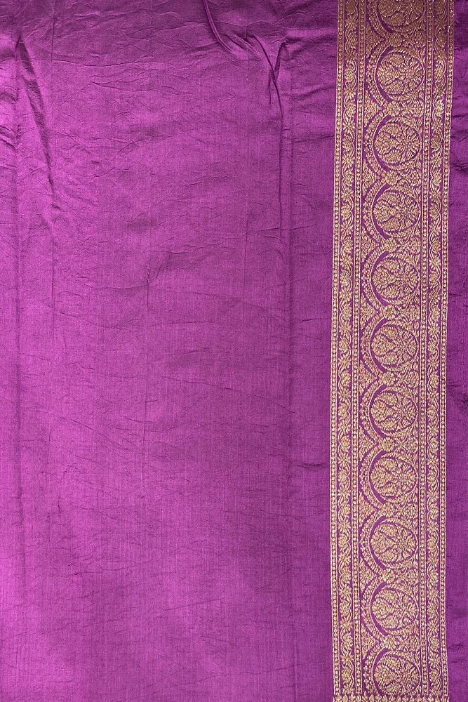 Lime Green Pure Munga Banarasi Silk Saree, Hand Woven Motifs With Blouse