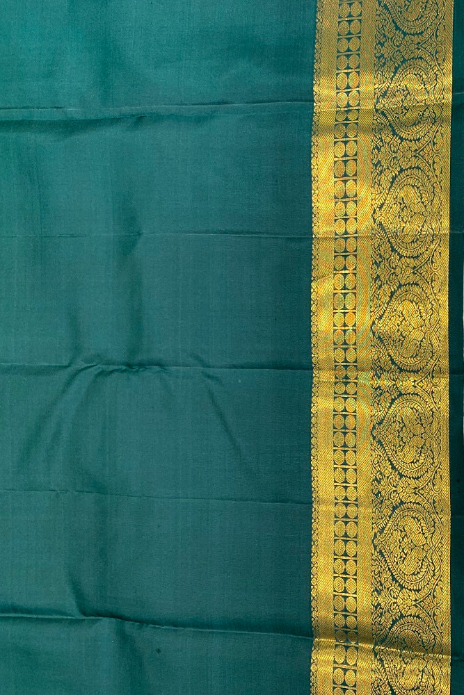 Green Kanjeevaram Silk Saree With Blouse