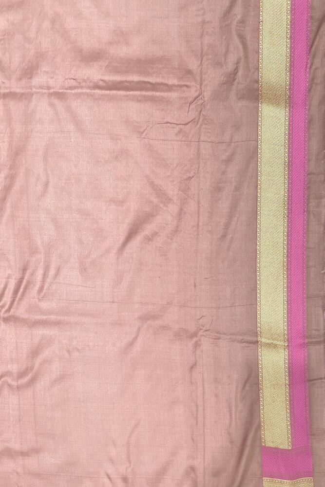 Purple Banarasi Patola Silk Saree, With Unstiched Blouse