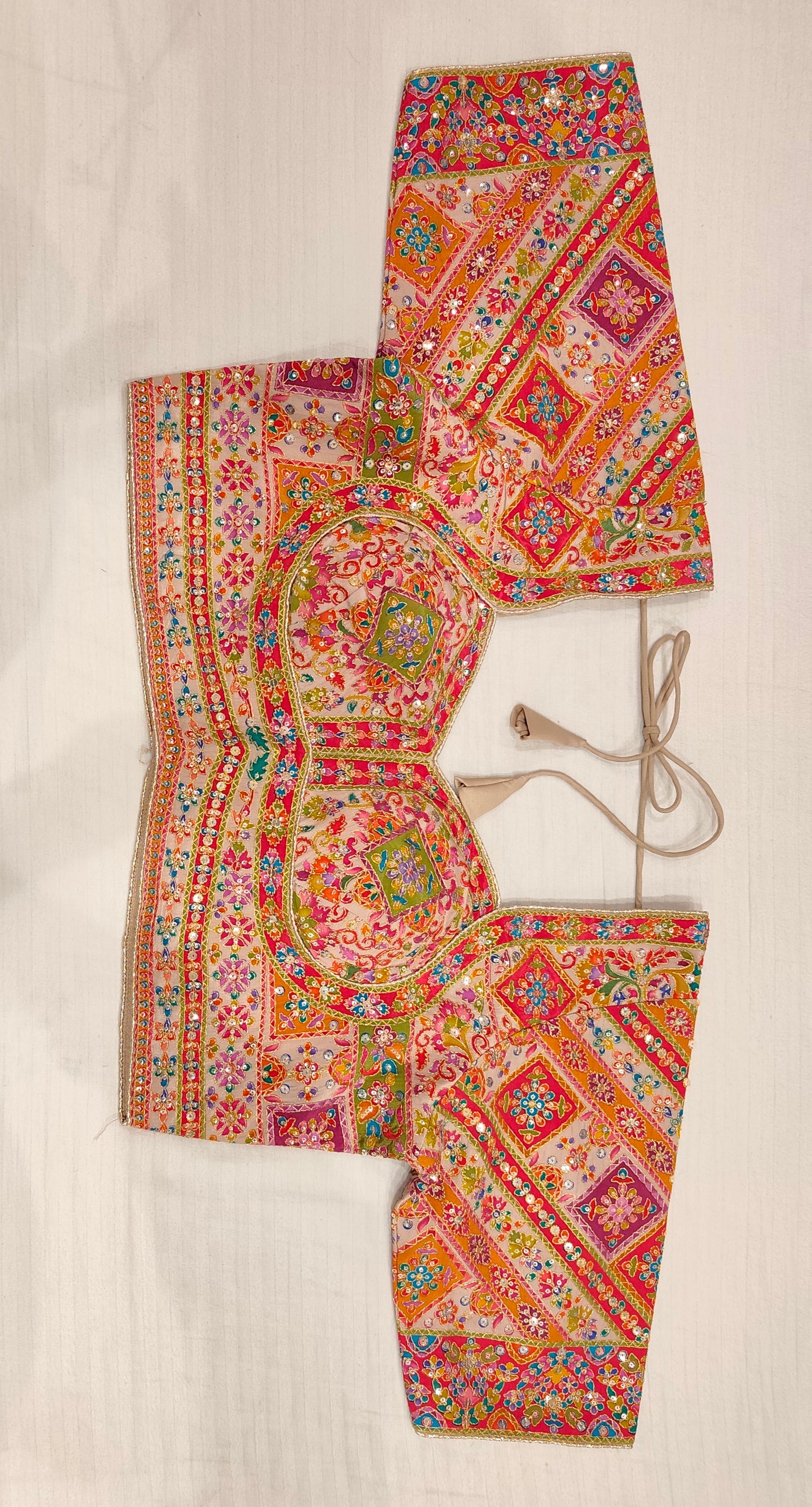 Multi Cocktail Satin Crepe Saree, With Unstiched Blouse