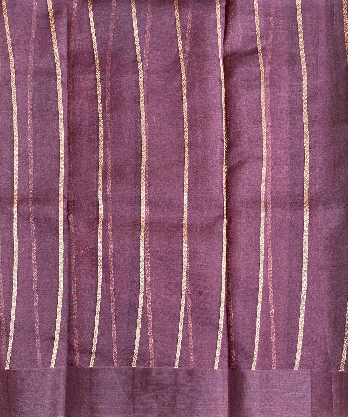 Onion Purple Kora Banarasi Silk Saree, With Unstiched Blouse
