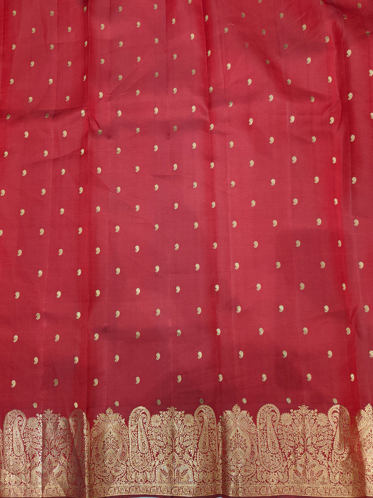 Maroon Pure Kanjeevaram Silk Saree, With Unstiched Blouse