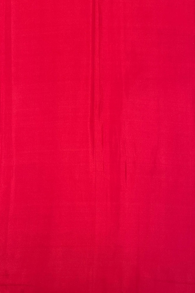 Party wear Rani Mysore crepe saree with rangkat work and matching unstiched blouse from Saarang Sarees, draped elegantly.