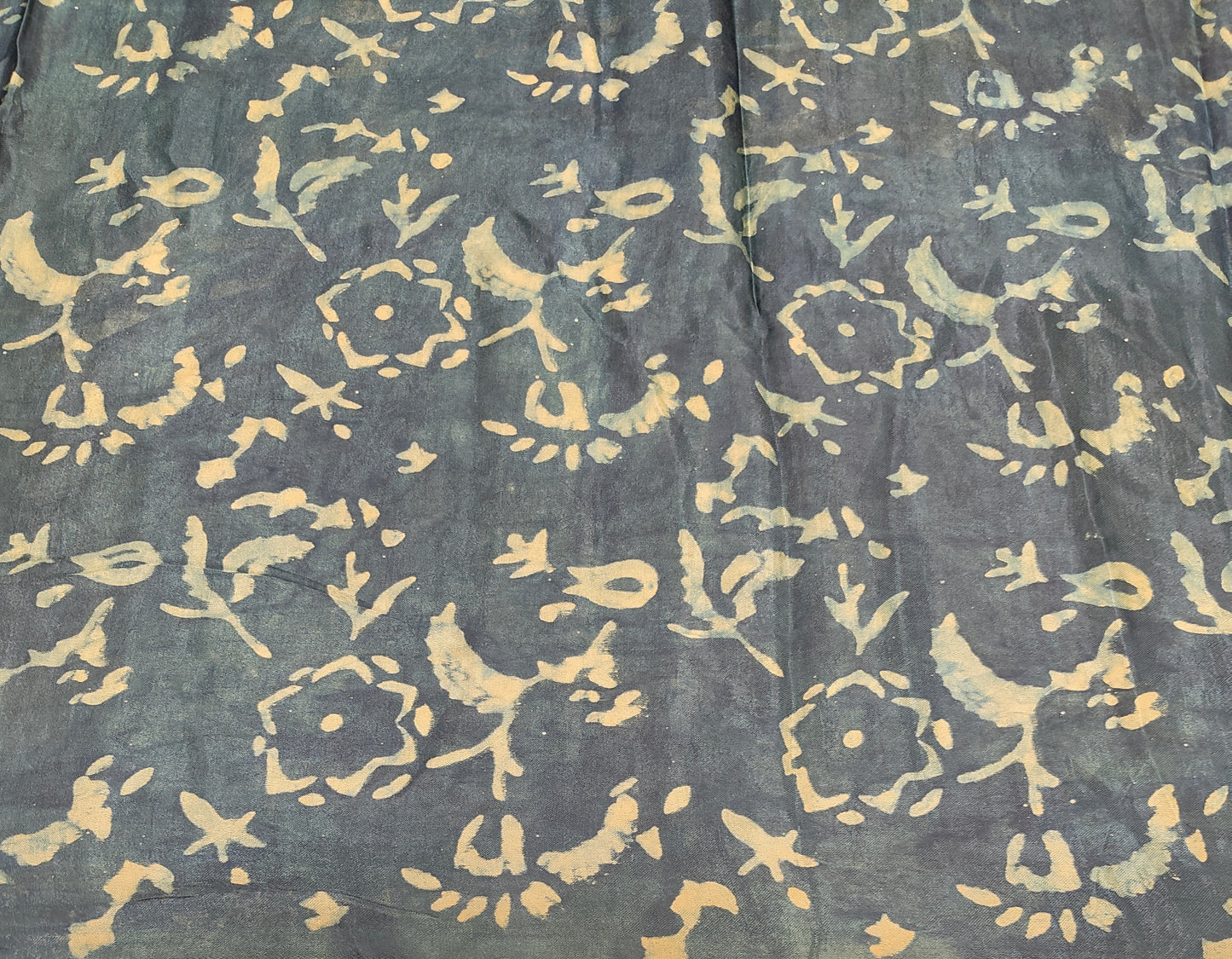 Multi Pure Modal Silk Ajrakh Printed Saree With Unstich Blouse