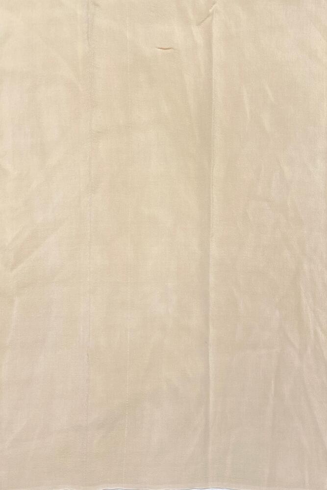 Off-White Brown Floral Printed Chiffon Saree, With Unstiched Blouse Piece