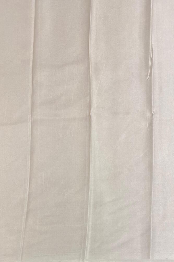 White and multicolor floral printed satin crepe saree with unstiched blouse, perfect for party wear by Saarang Sarees.