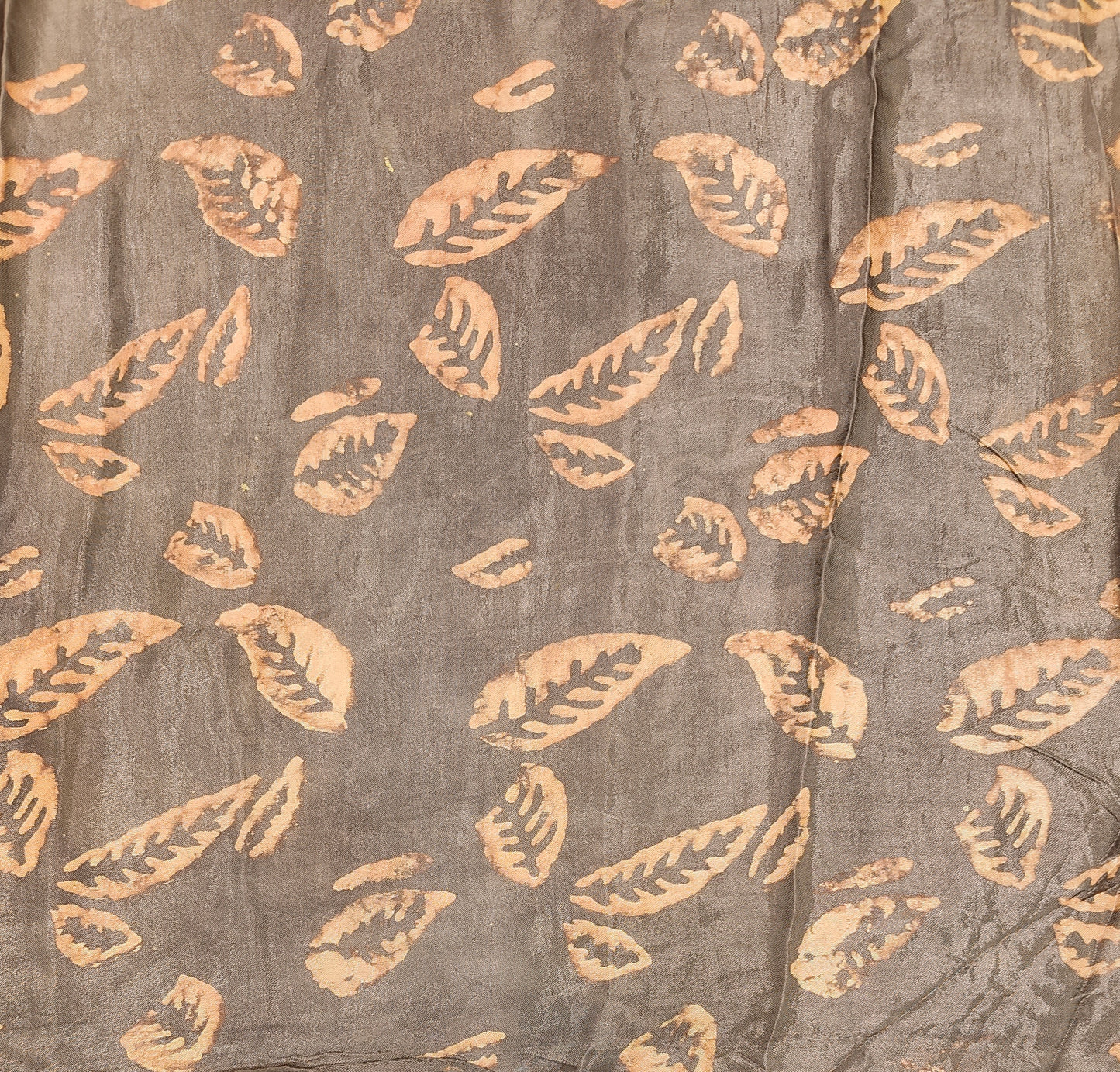 Brown Pure Modal Silk Ajrakh Printed Saree With Unstich Blouse