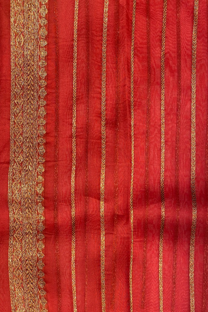 Lime Green Kora Banarasi Silk Saree, With Unstiched Blouse