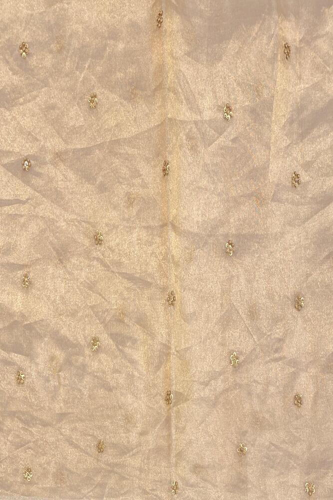 Grey organza silk embroidery saree with unstiched blouse, elegant party wear by Saarang Sarees, detailed embroidery and sheer fabric.