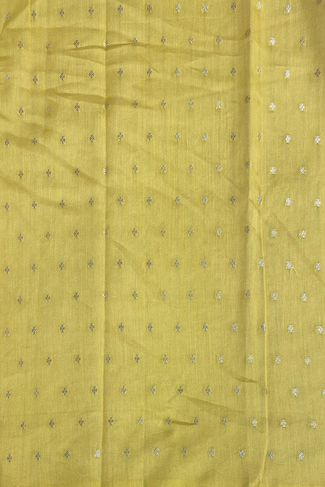 Yellow Organza Saree With Appliqué Work Border, With Unstitched Blouse