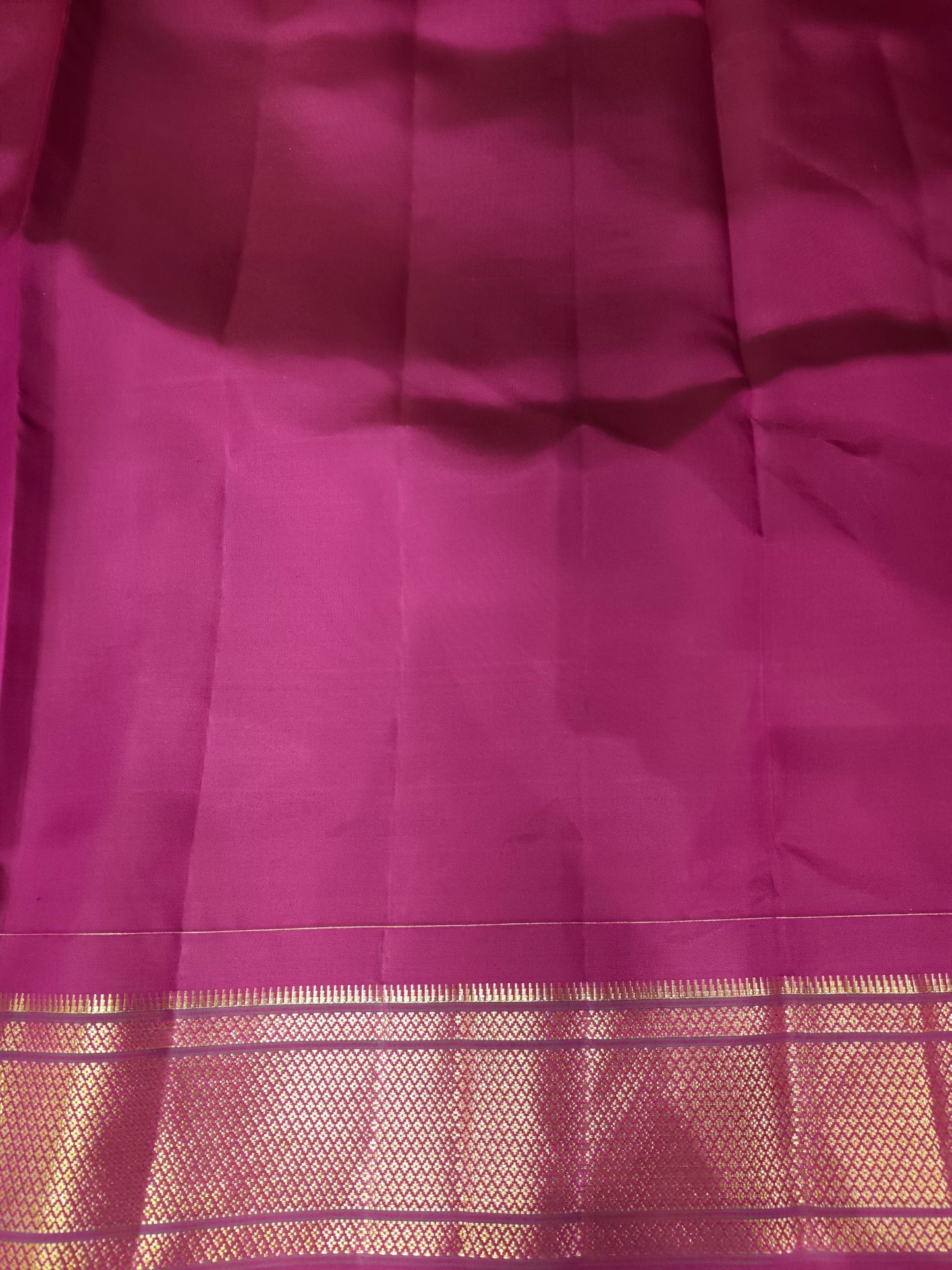 Pink & Wine Paithani Silk Saree, Multi Colour Weaving, With Unstiched Blouse