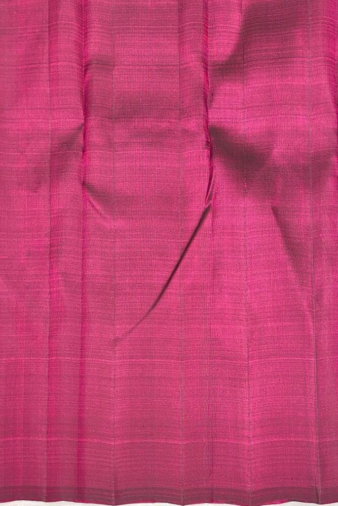 Wine Pure Kanjeevaram Silk Saree, With Unstiched Blouse