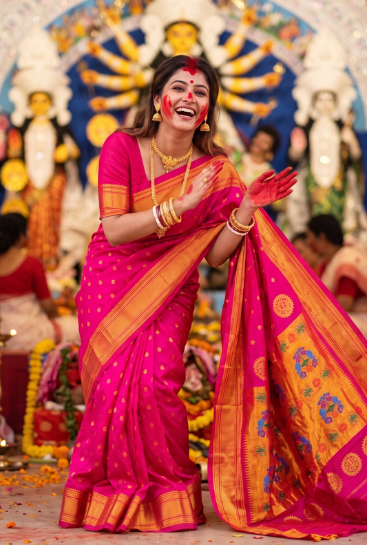 Rani Gadwal Silk Sarees With Unstiched Blouse