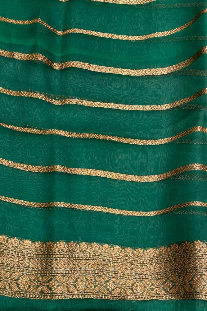 Purple Kora Banarasi Silk Saree With Hand Weaving Work, With Unstiched Blouse