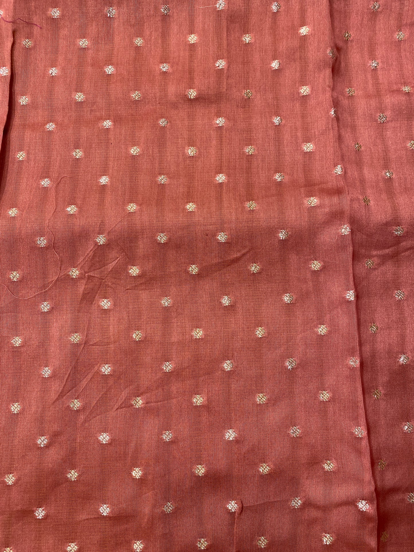 Mauve Pink Organza Saree With Ari Work, With Unstitched Blouse