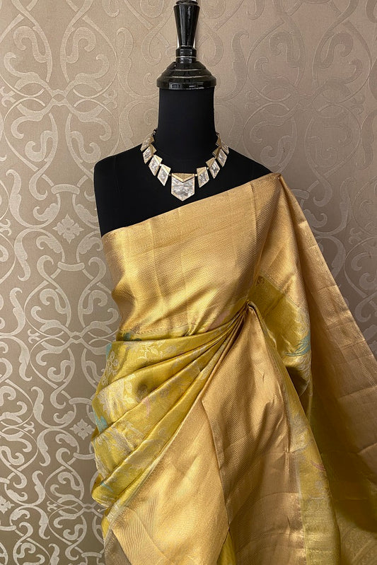 Gold Tissue Kanjeevaram Silk Saree