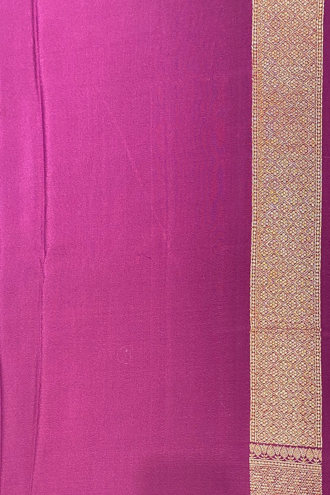 Wine Brocket Crepe Silk Party Wear Saree, With Unstitched Blouse