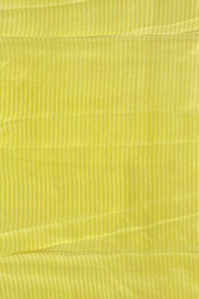 Yellow Pink Floral Printed Chiffon Saree With Blouse Piece