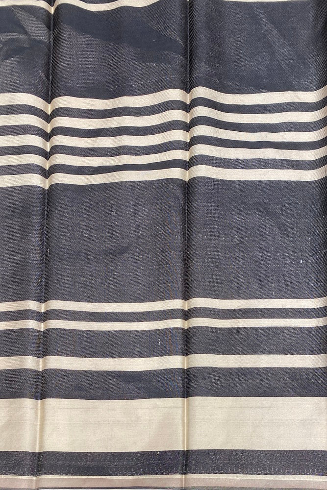 Multi Colour Tissue Banarasi Printed Saree, With Unstiched Blouse