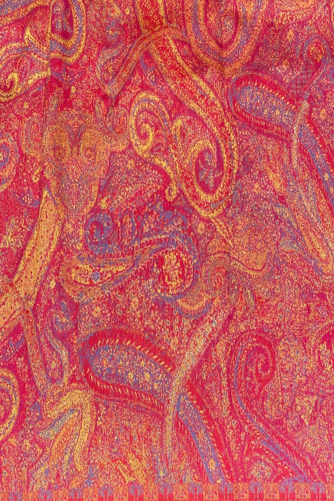 Rani Pure Kani Handloom Silk Saree With Unstiched Woven Blouse