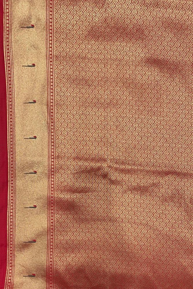 OFFWHITE PAITHANI SILK SAREE MULTI COLOUR WEAVING