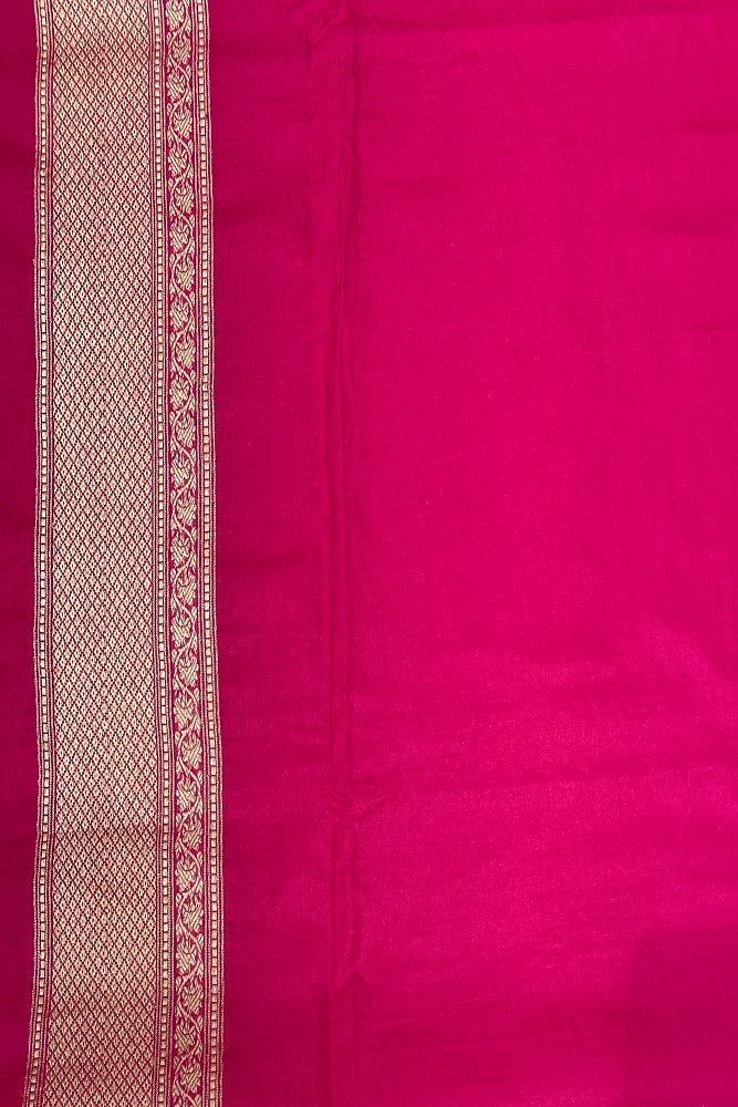 Blue & Multi Banarasi Silk Saree, Patola Concept, With Blouse